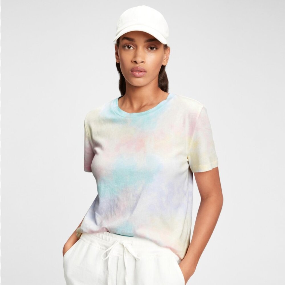 GAP Multicolor Pastel Tie-Dye T-Shirt